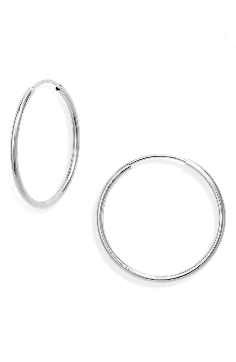 Bony Levy 14K Gold Eternity Hoops, Main, color, 