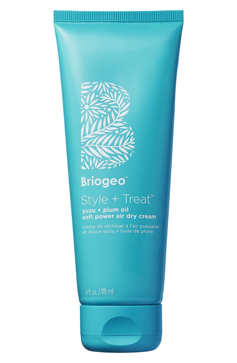 Briogeo Style + Treat Yuzu + Plum Oil Air Dry Hair Styling Cream, Main, color, 