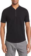 W.R.K Mason Slim Fit Textured Zip T-Shirt