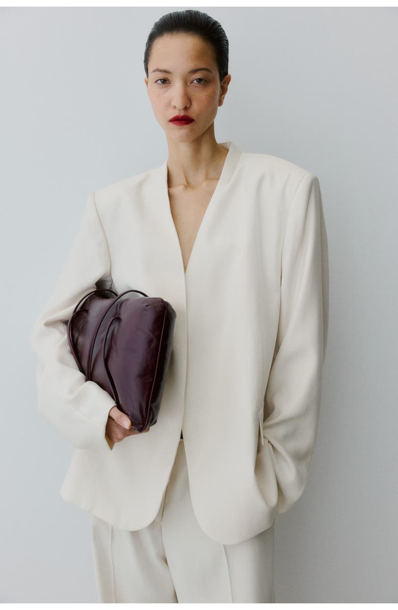 H&M Oversized Blazer, Alternate, color, Cream