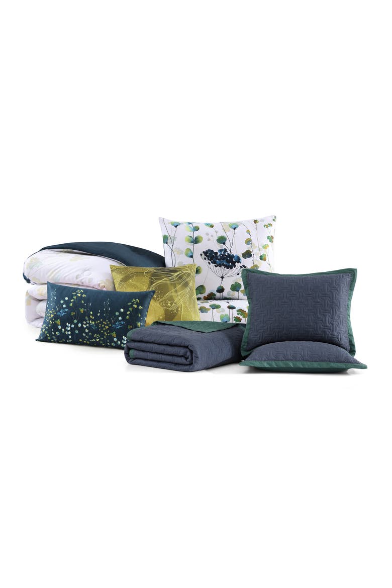 Abstract Vines 8-Piece Reversible Comforter Set, Alternate, color, BLUE