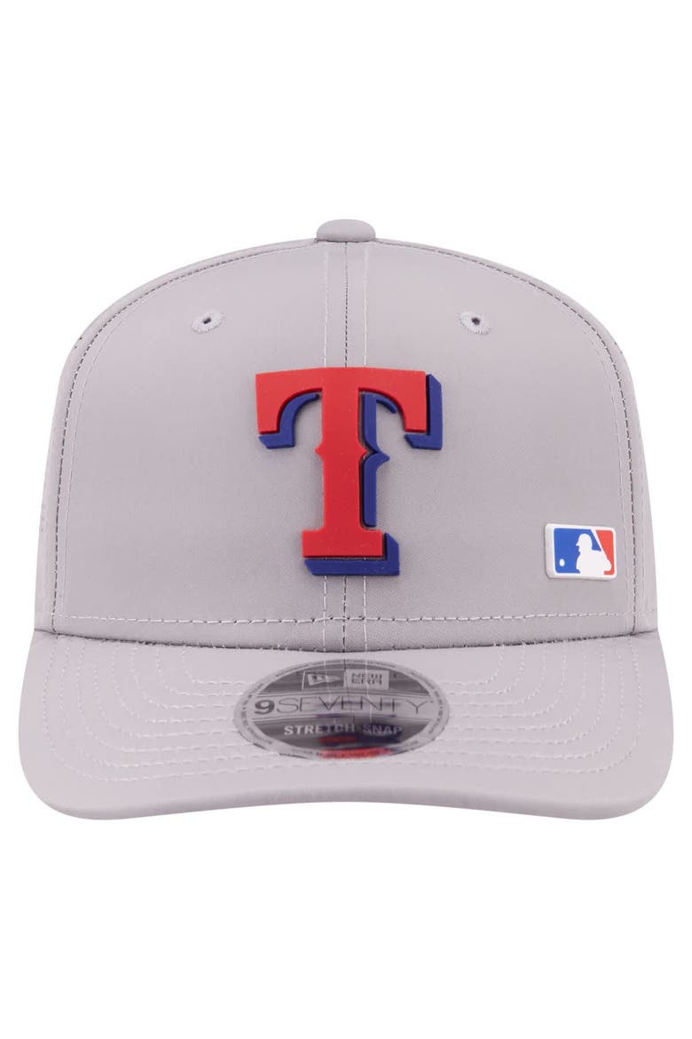 Men's New Era Gray Texas Rangers Laser Perforated 9SEVENTY Adjustable Hat, Alternate, color, Gray
