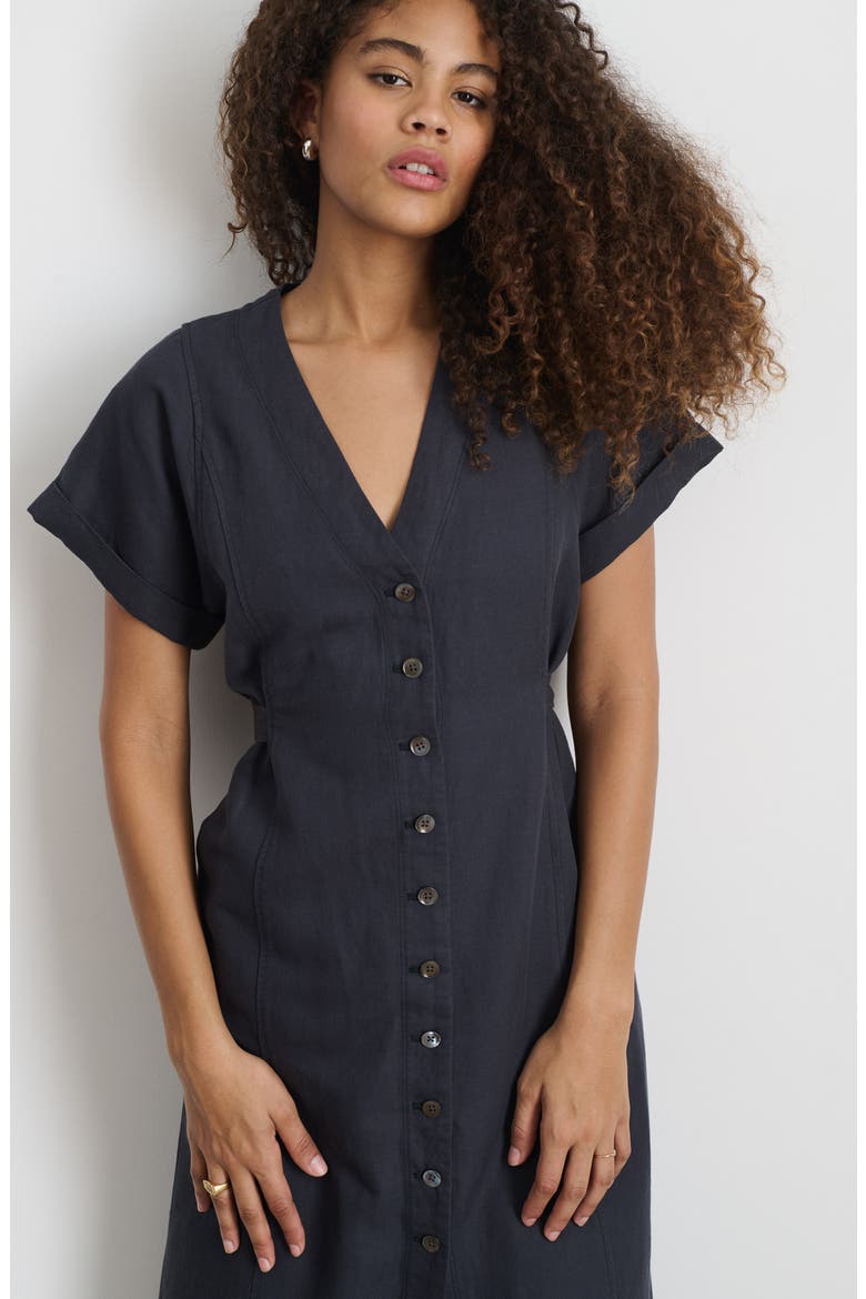 Madeline Shirtdress, Alternate, color, WASHED BLACK