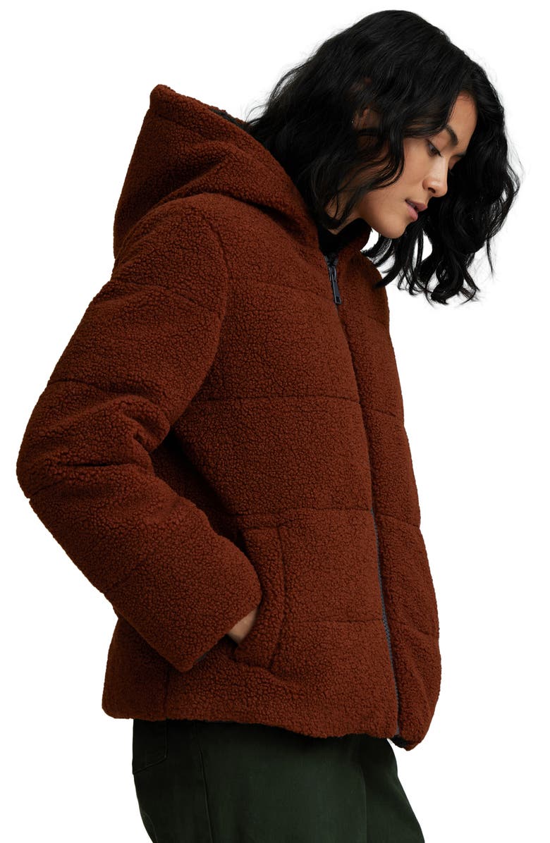 NVLT Berber Faux Shearling Fleece Hooded Jacket, Alternate, color, 