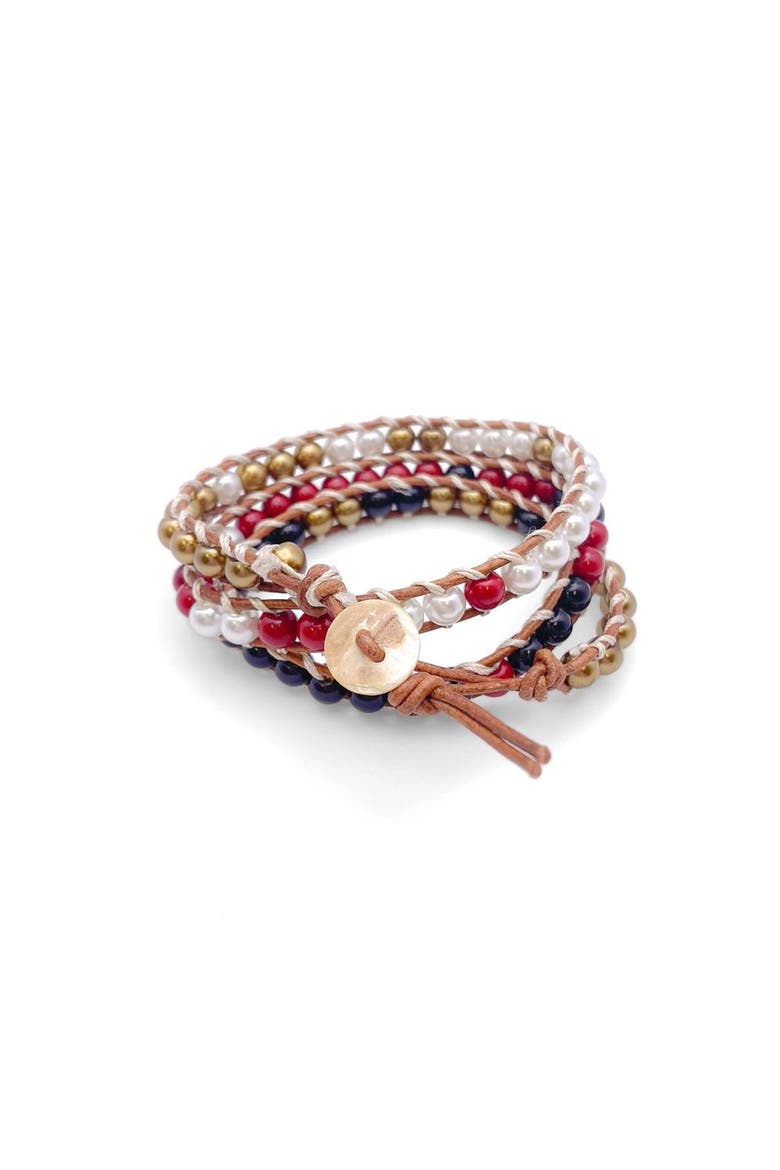 His-Story Wrap Bracelet, Main, color, Multi