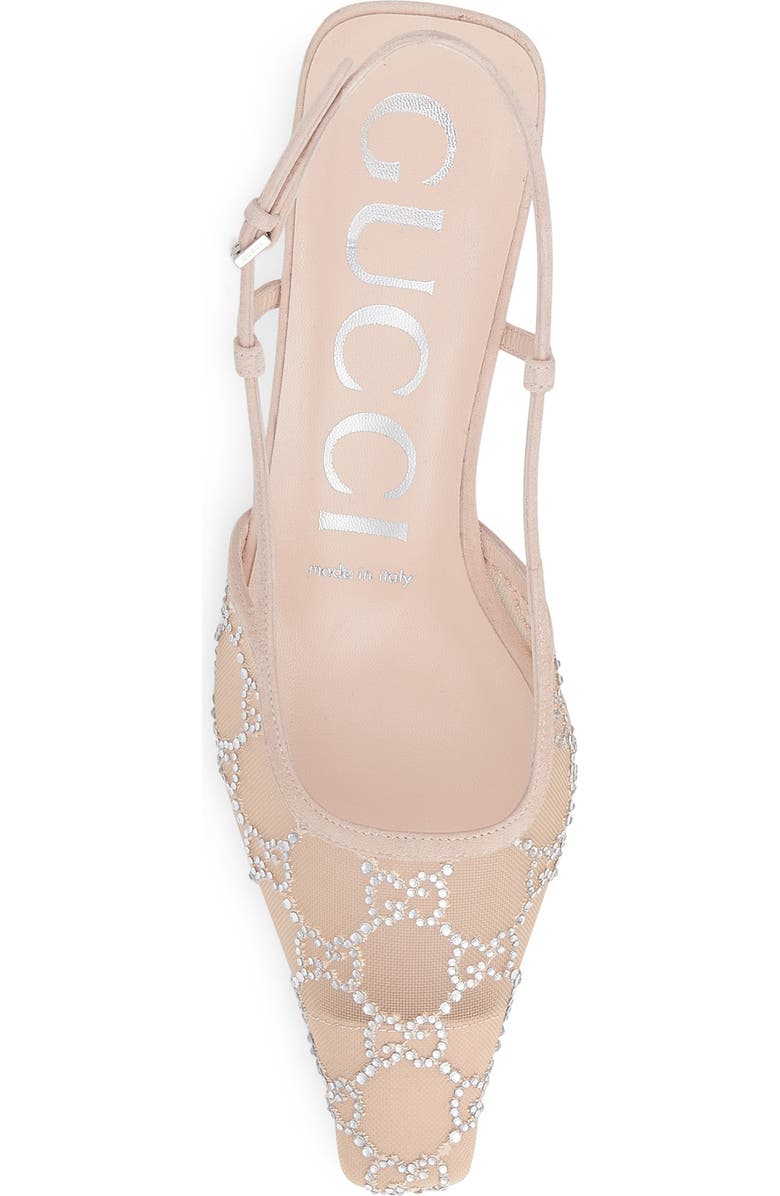 Gucci Tom GG Crystal Slingback Pump, Alternate, color,