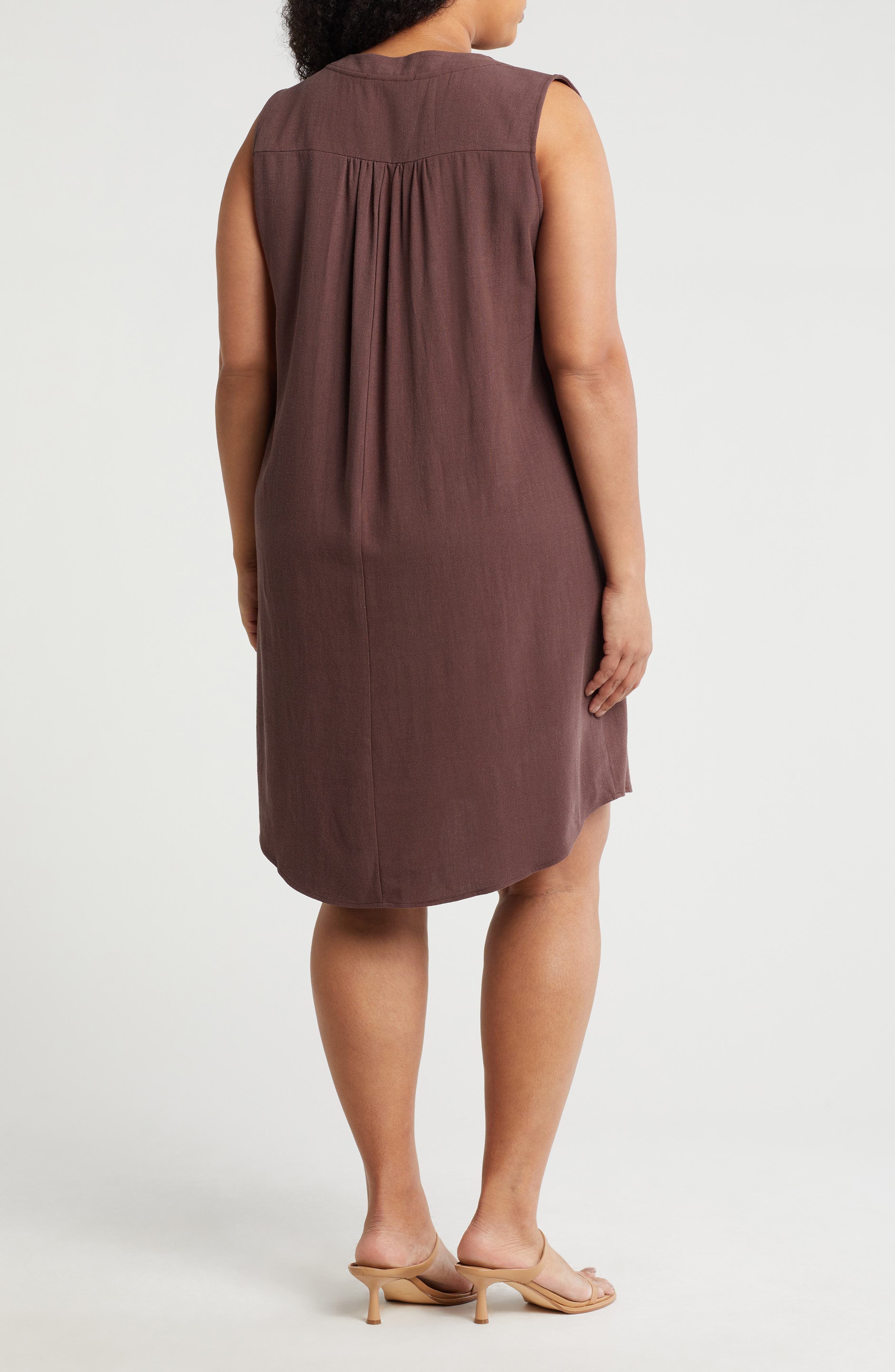 V-Neck Sleeveless Shift Dress - image 2