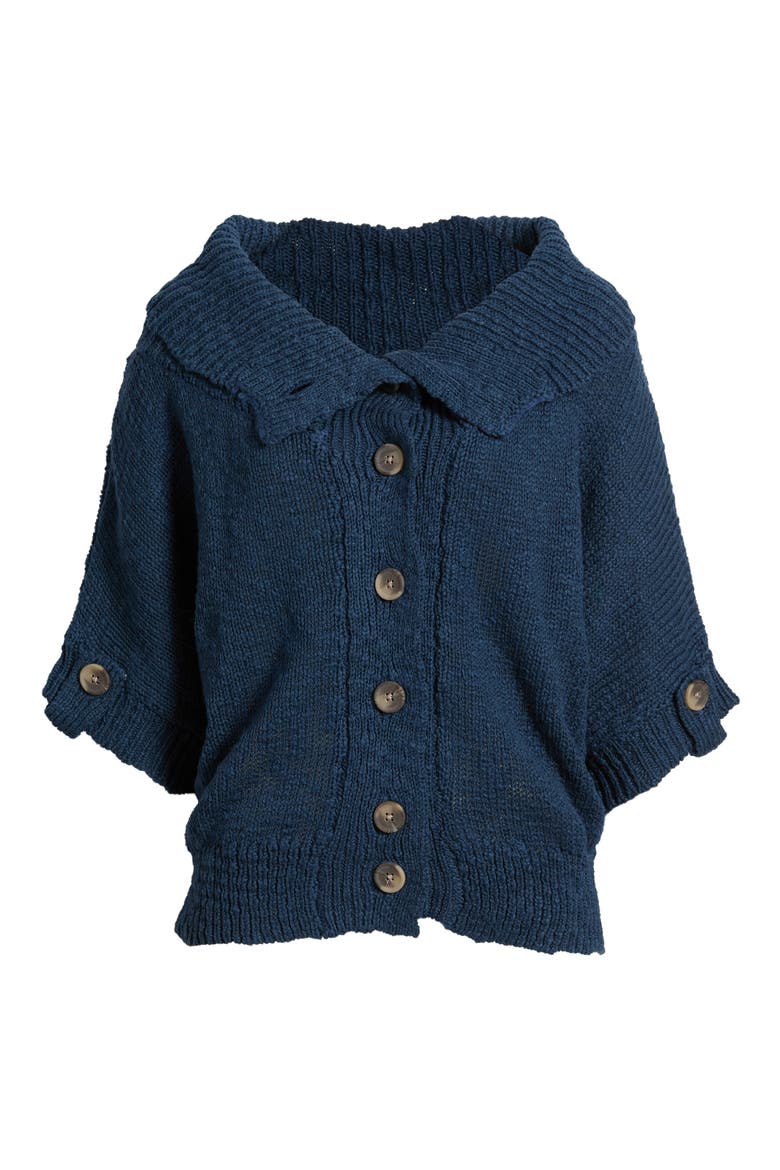 Batwing Peacoat Cardigan, Alternate, color, NAVY