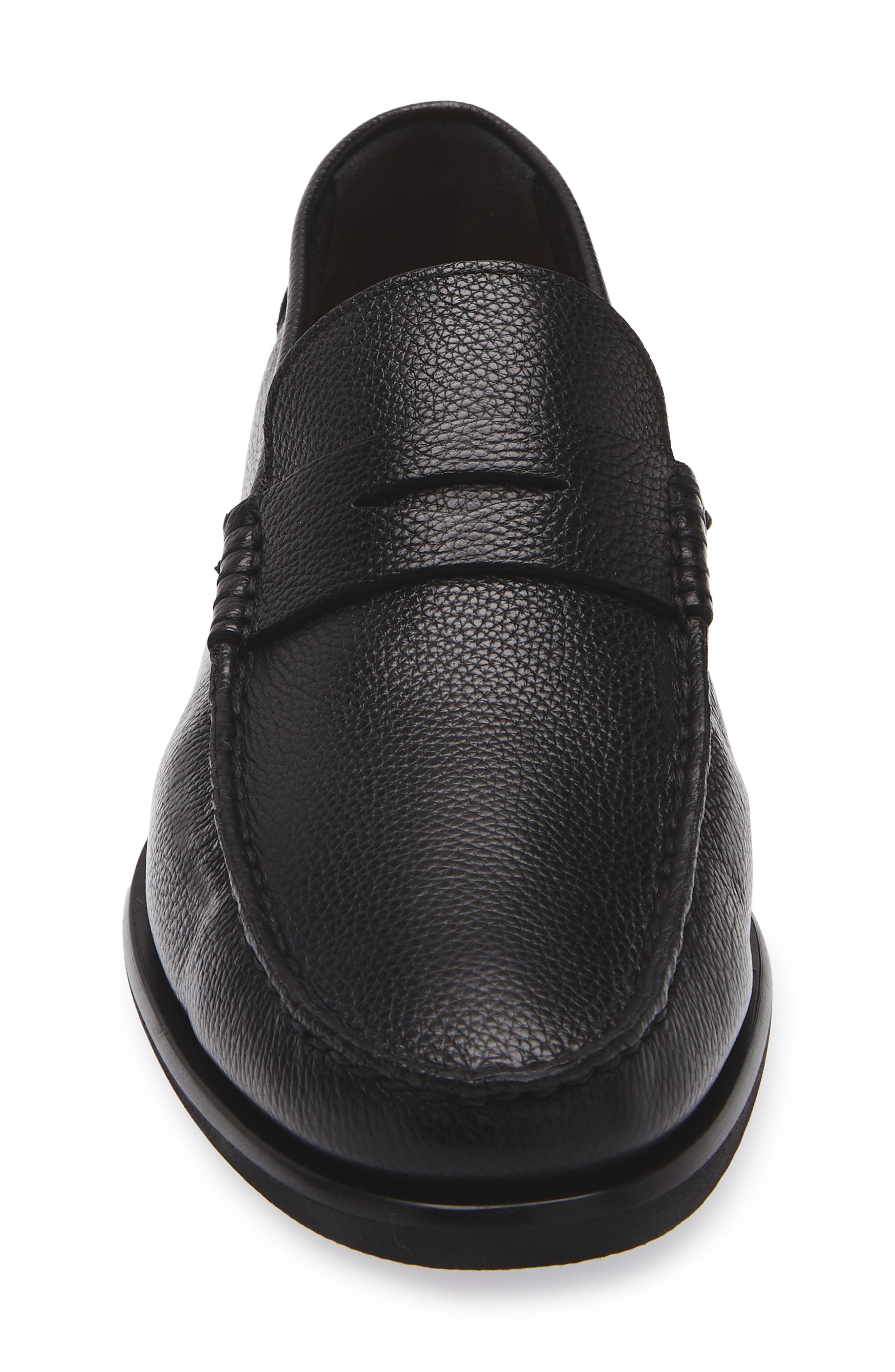 Santoni Ikangia Penny Loafer, Alternate, color, Black