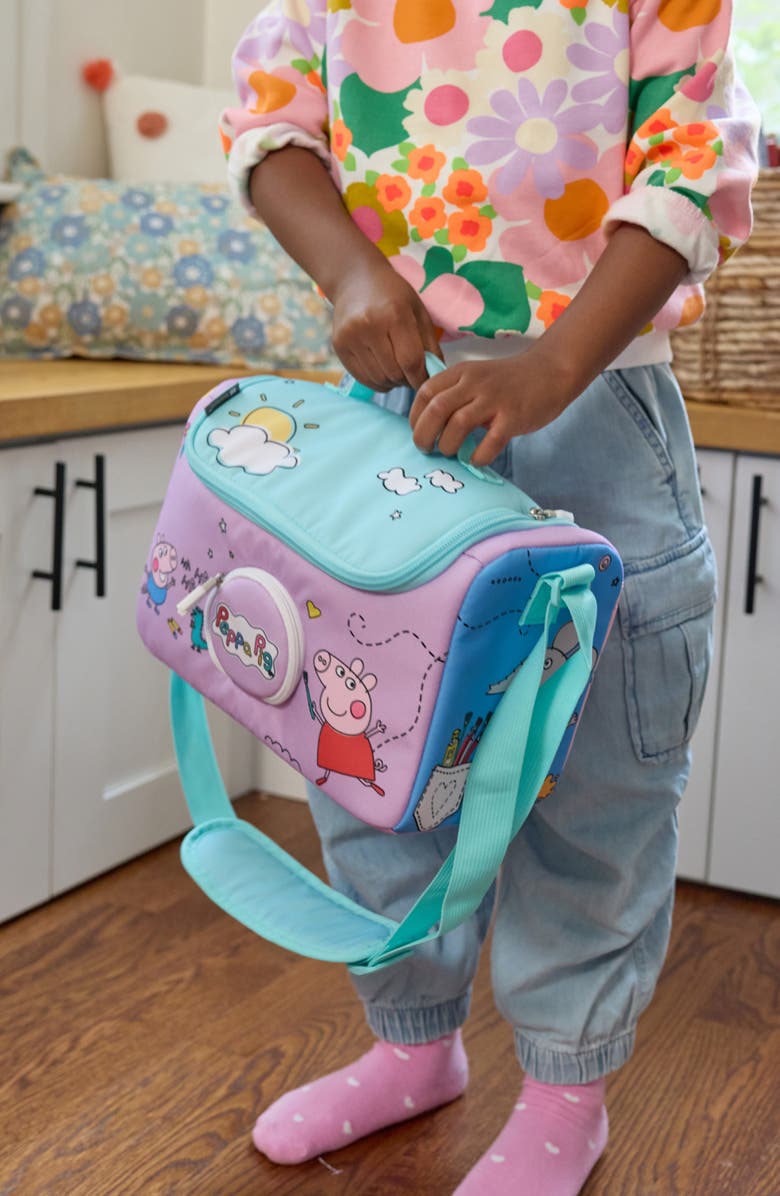 tonies Peppa Pig Listen 
Play Bag, Alternate, color, Purple Multi