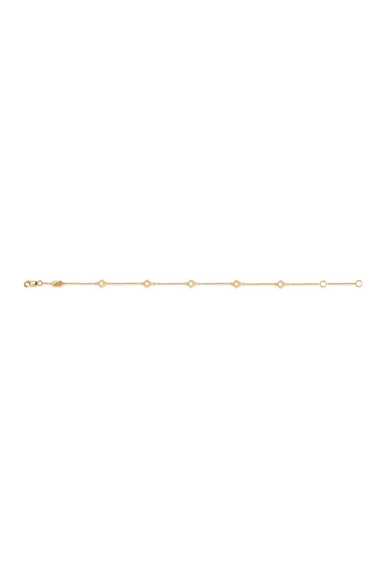 Elegance Diamond Geometric Station Bracelet, Alternate, color, 14K YELLOW GOLD