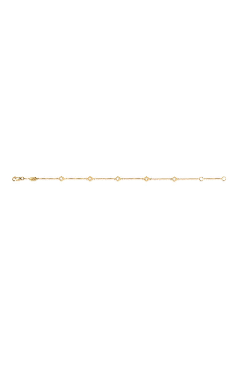 VALANI ATELIER Elegance Diamond Geometric Station Bracelet, Alternate, color, 14K Yellow Gold