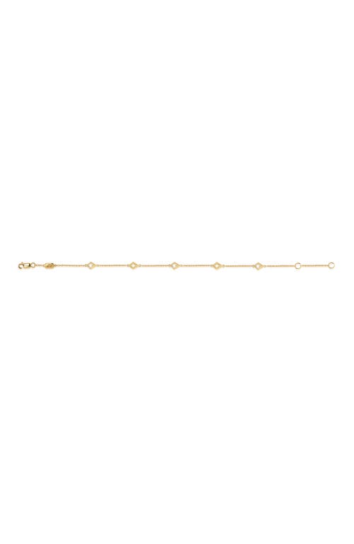Valani Atelier Elegance Diamond Geometric Station Bracelet In 14k Yellow Gold