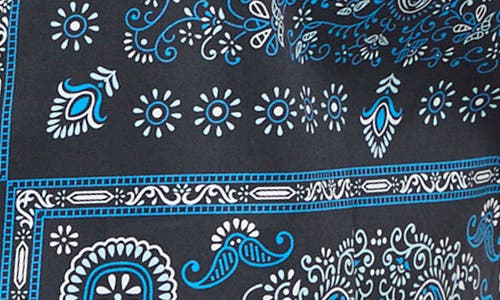 Robert Graham Tifton Print Short Sleeve Shirt In Indigo