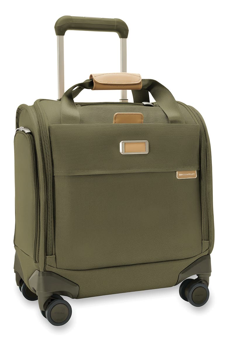 Baseline Cabin Spinner Carry-On Bag, Alternate, color, OLIVE