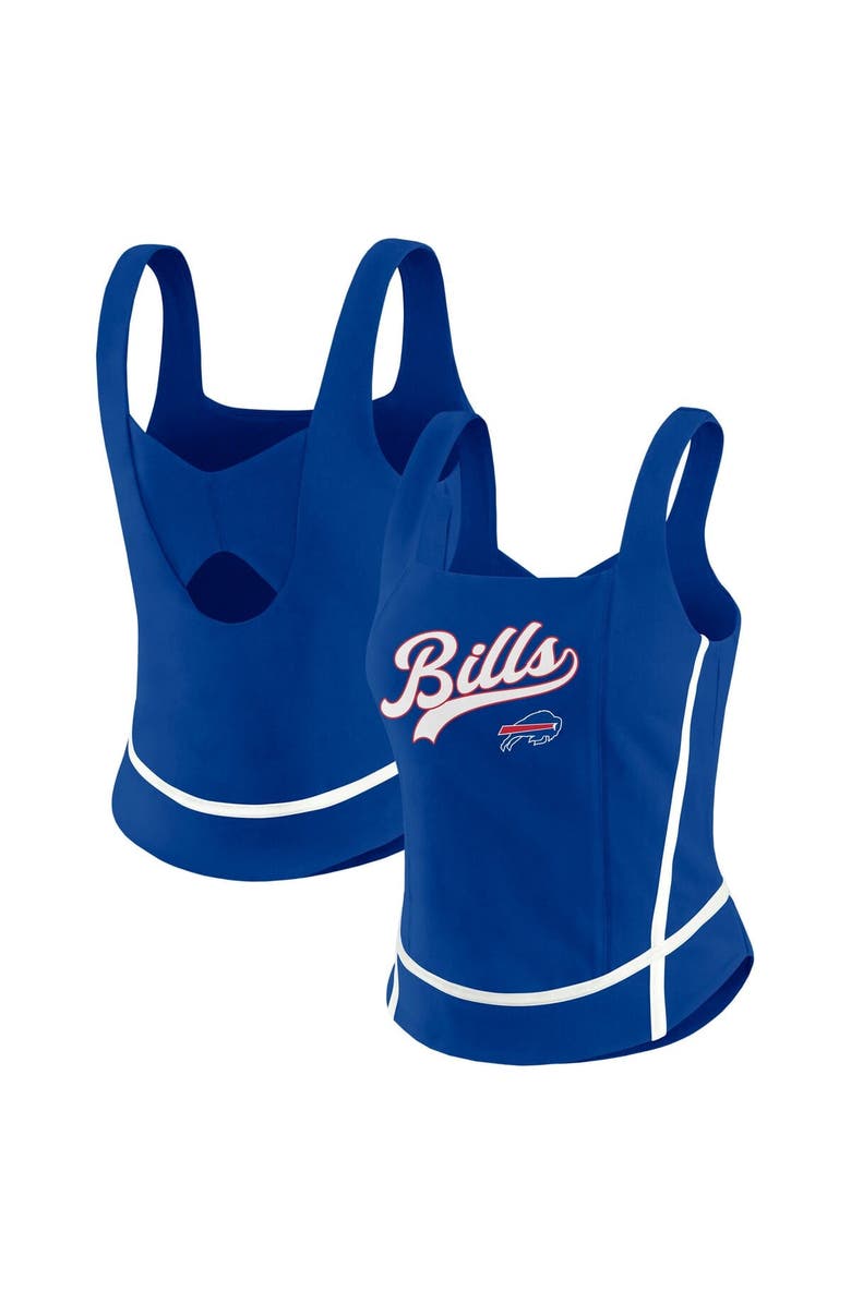 WEAR by Erin Andrews Women's WEAR by Erin Andrews Royal Buffalo Bills Square Neck Tank Top, Alternate, color, Royal