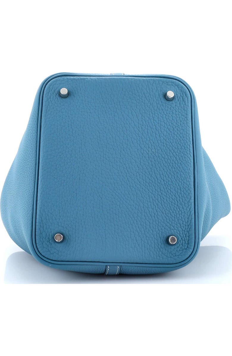 Pre-Owned Hermes Picotin Lock Bag Clemence MM, Alternate, color, New Bleu Jean