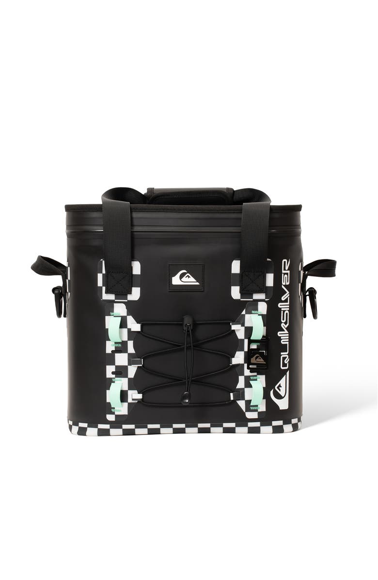 Quiksilver Shoreline 20L Multi-Layer Insulated Box Cooler with Bottle Opener, Alternate, color, Original Checkered