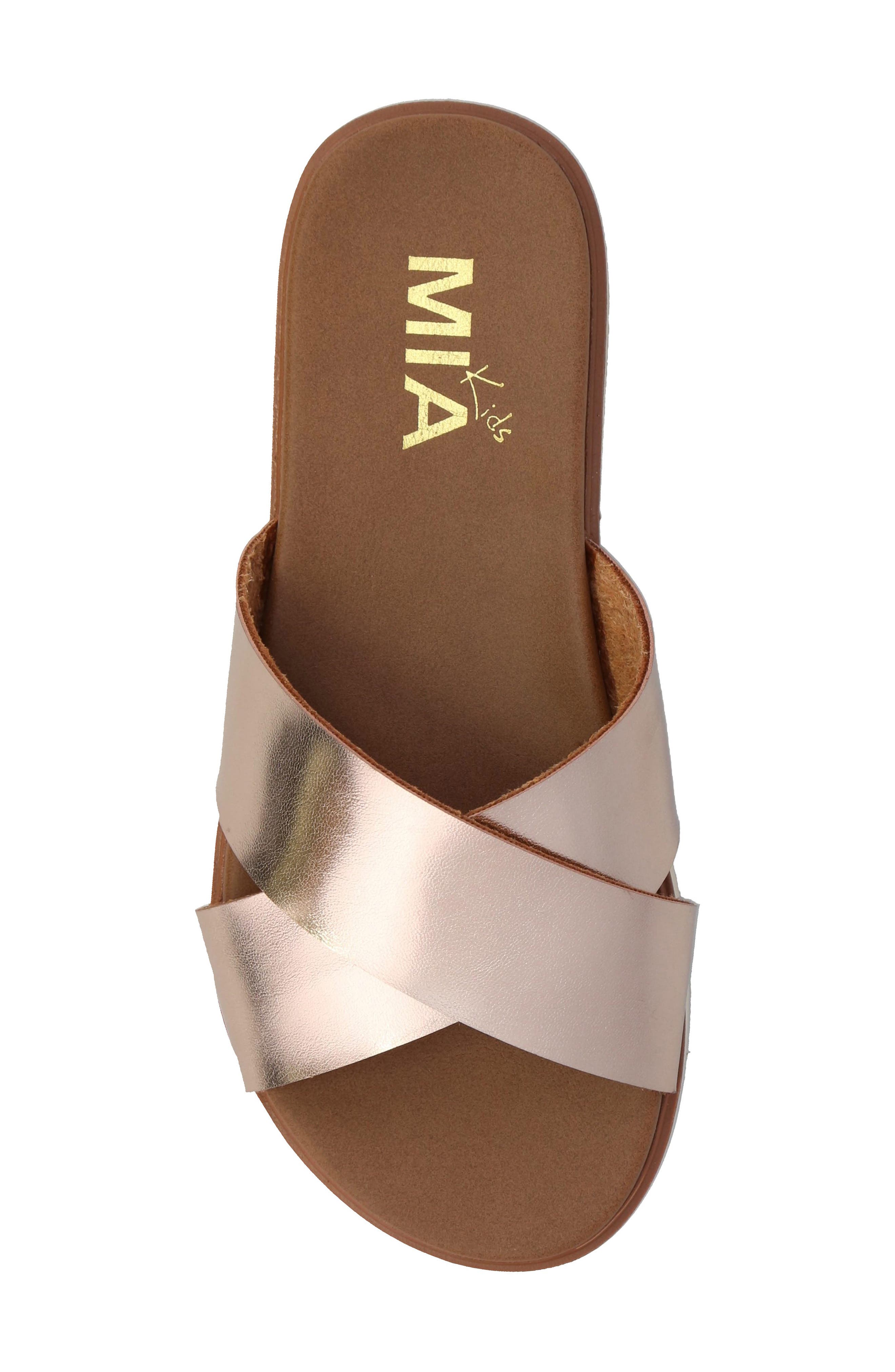 MIA Kids' Rhosey Slide Sandal, Alternate, color, Rose Gold