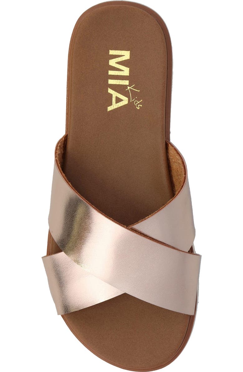 MIA Kids' Rhosey Slide Sandal, Alternate, color, Rose Gold