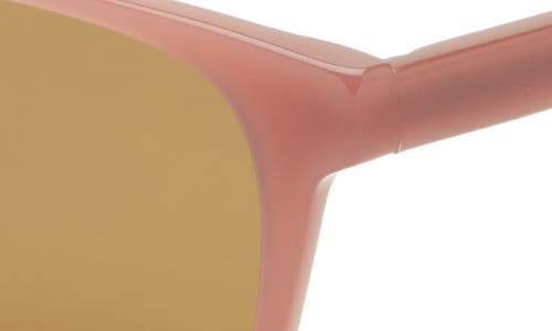 Eyebobs The Director 46mm Small Polarized Square Sunglasses In Mauve Pink/brown