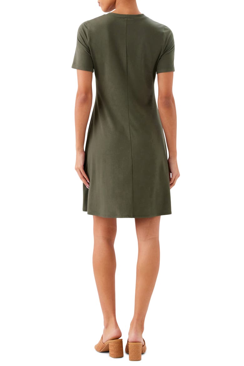 Short Sleeve Sheath Dress, Alternate, color, OLIVE