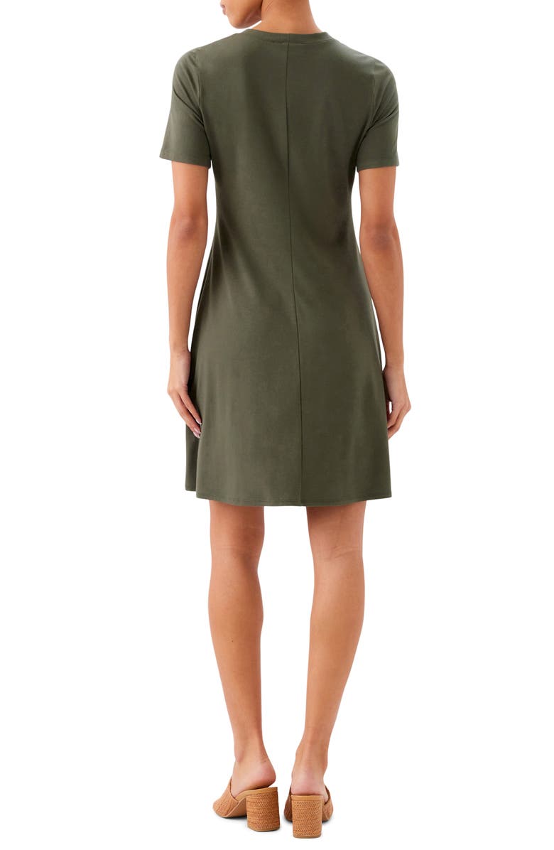 Karen Kane A-Line Jersey Minidress, Alternate, color, Olive