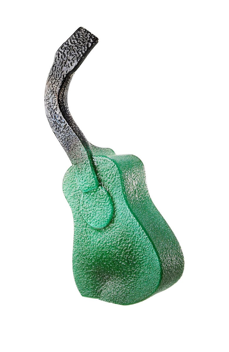 Kosta Boda Green The Band Guitar, Main, color,