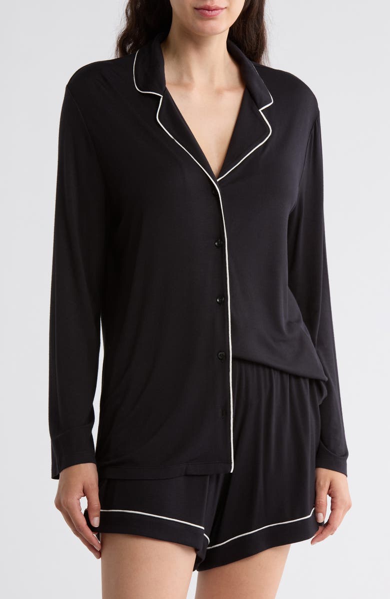 NORDSTROM RACK Tranquility Shortie Pajamas, Main, color, Black
