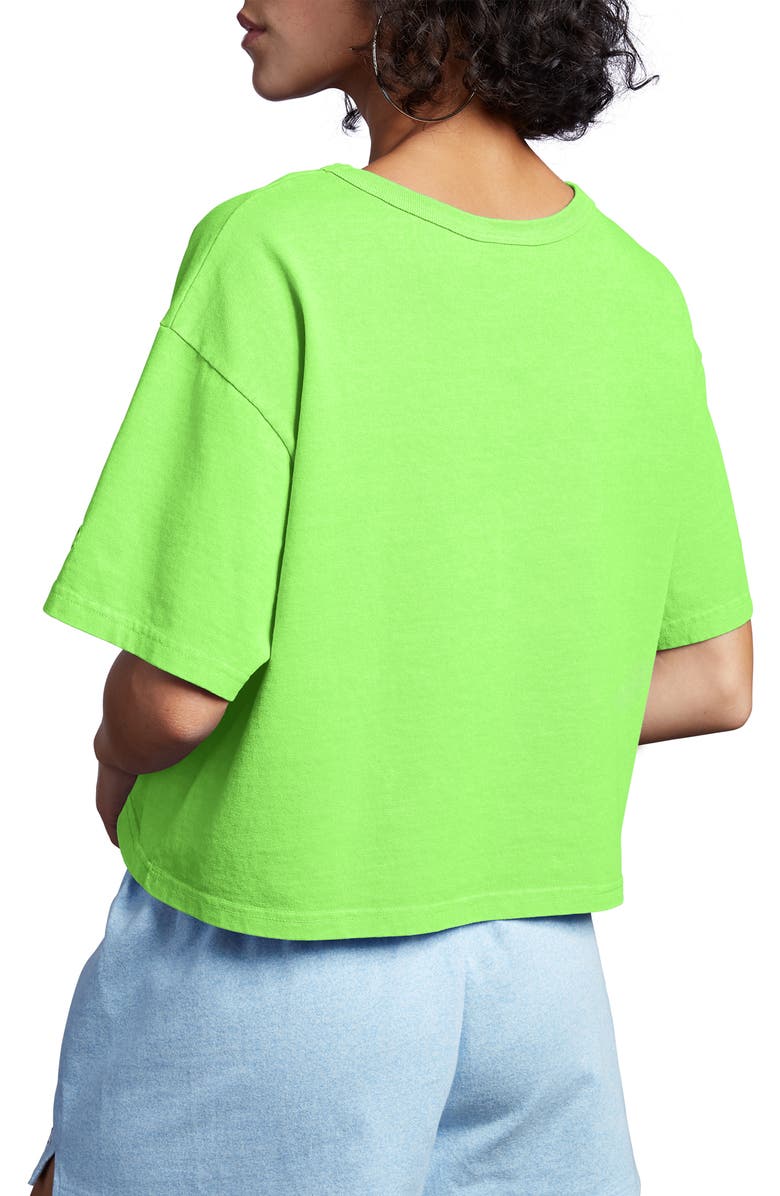 Champion Garment Dye Crop Tee, Alternate, color,
