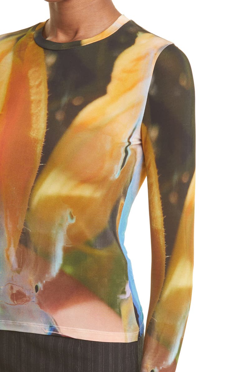 Paloma Wool Fin de Ao Pez Print Long Sleeve Knit Top, Alternate, color,