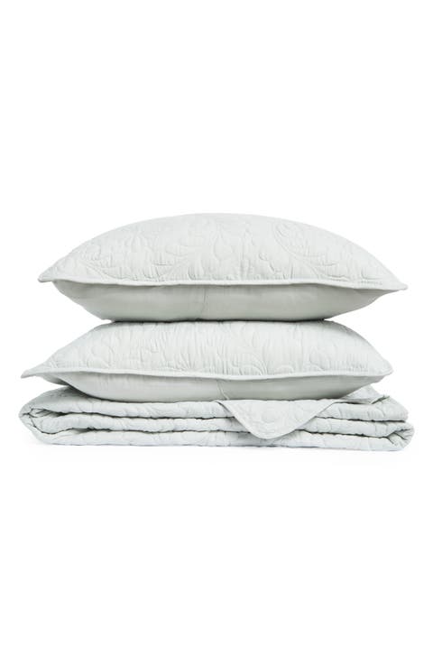 Garment Washed Comforter & Pillow Sham Set