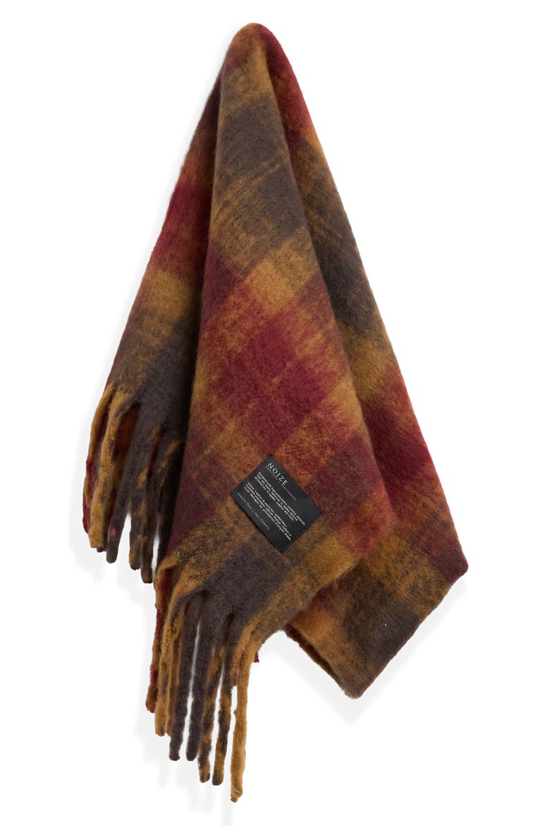 Joan Plaid Scarf, Alternate, color, CAMEL