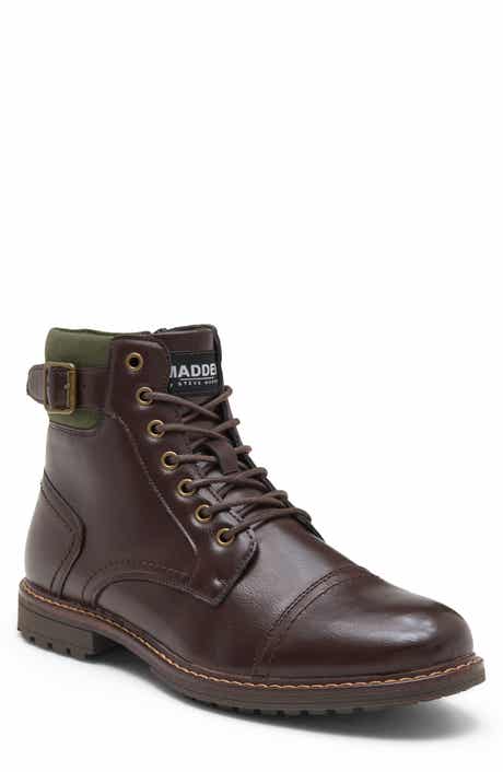 Mradikal Faux Leather Combat Boot