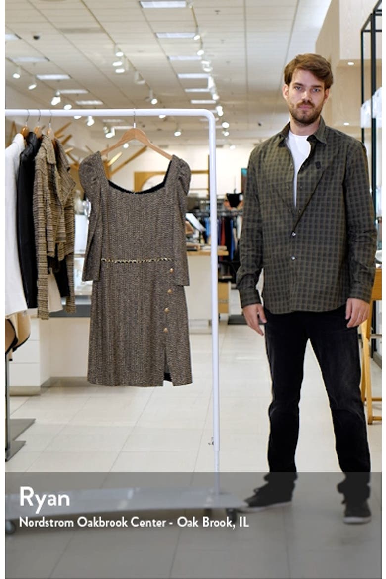 Metallic Tweed Sheath Dress video