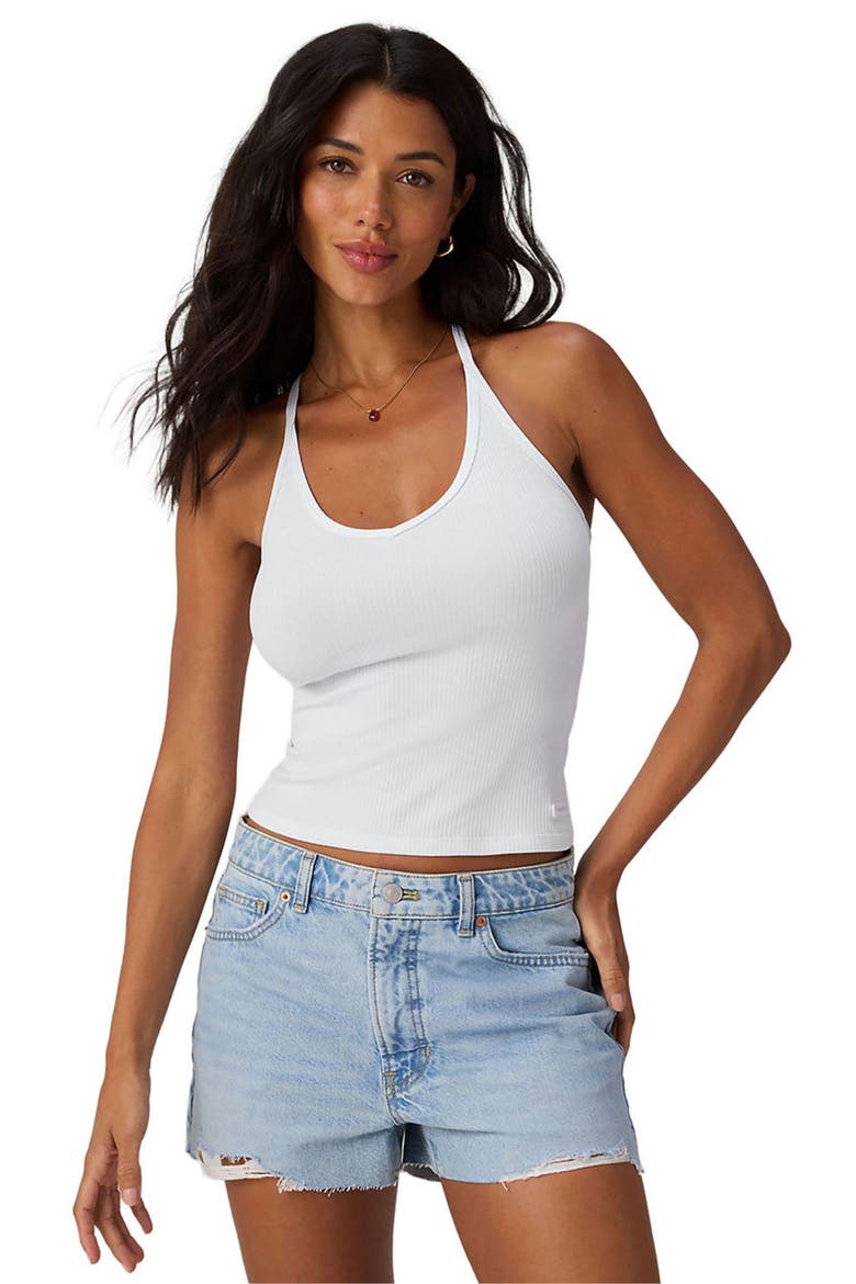 Women's Modal Rib V-Neck Tank, Main, color, Classic White