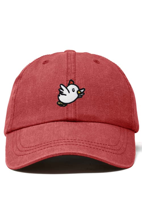 DALIX DALIX CHICKEN EMBROIDERED COTTON CAP 