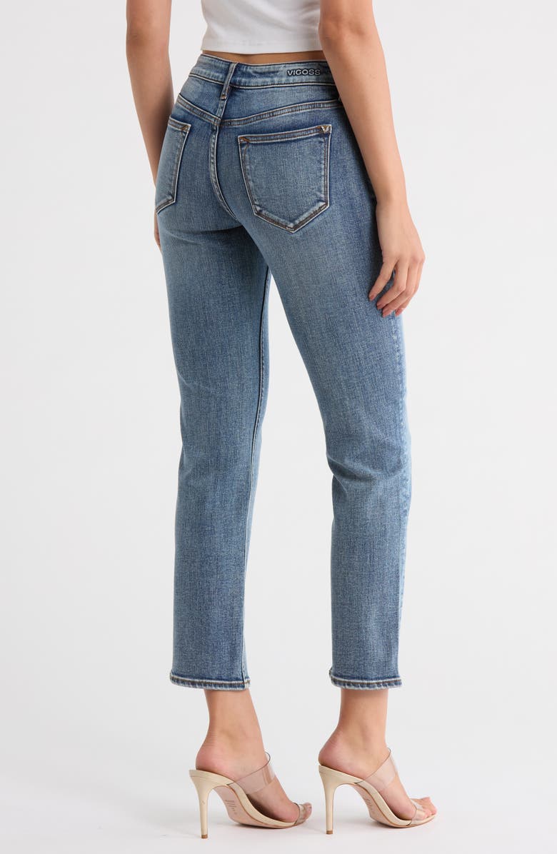 Vigoss New Slim Straight Ankle Jeans, Alternate, color, Medium Wash