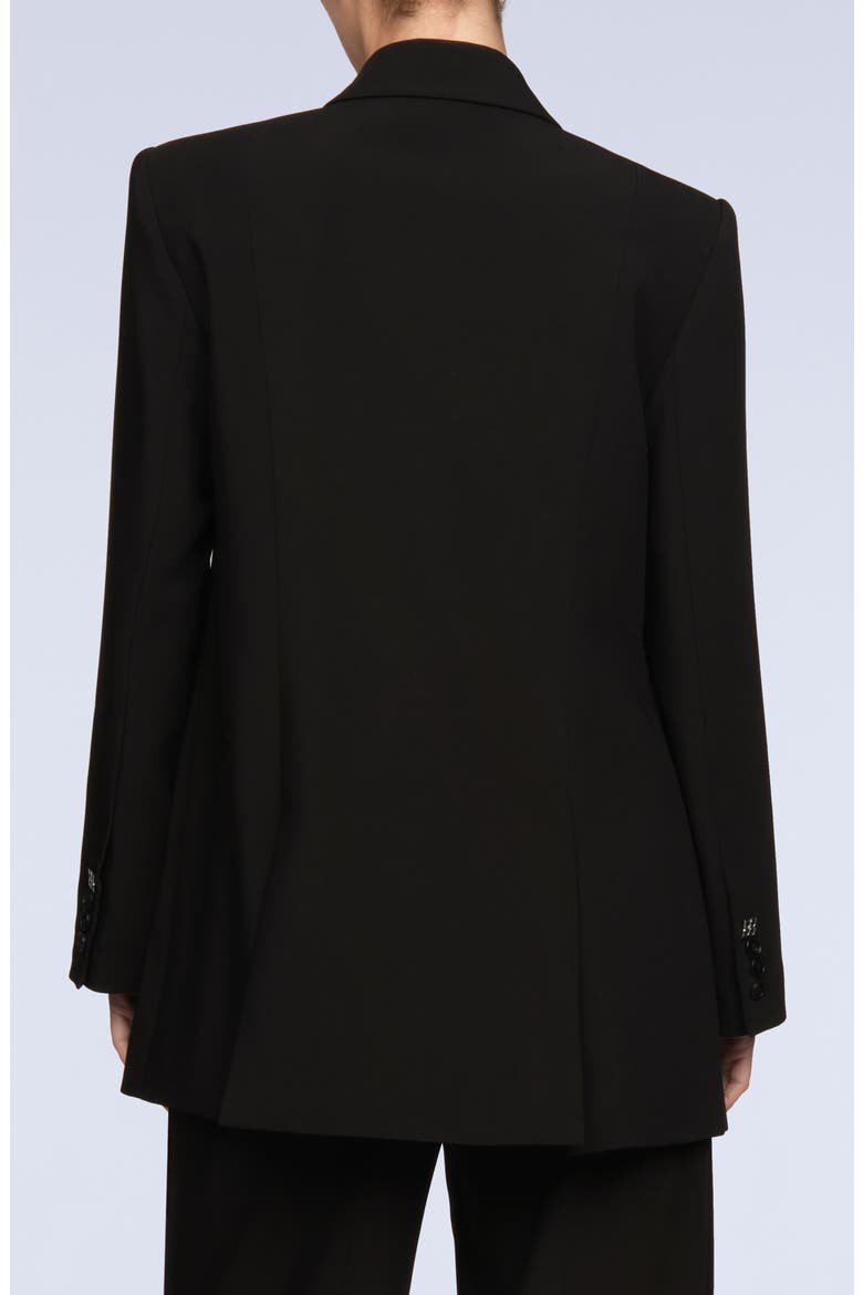 Tonya Oversize Double Breasted Blazer, Alternate, color, BLACK