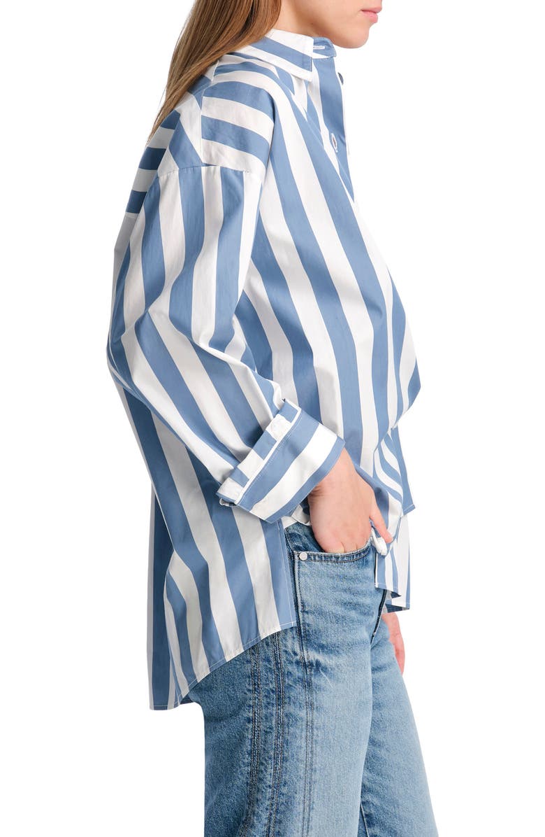 TWP New Earl Stripe Button-Up Shirt, Alternate, color, 