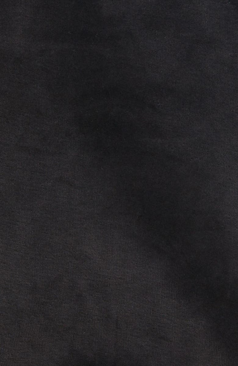 Balenciaga Hotel Logo Shrunken Velour Jacket, Alternate, color, 