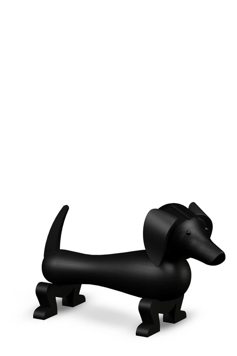 Kay Bojesen Dog Medium, Main, color, Dark stained oak