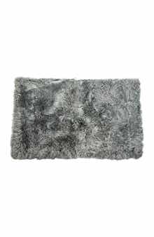 NATURAL New Zealand Rectangular Sheepskin Throw - 3ft X 5ft - Natural