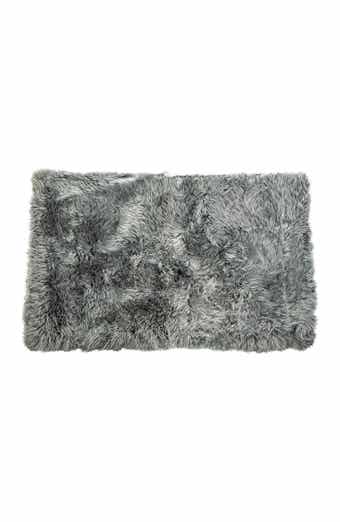 New Zealand Rectangular Sheepskin Throw - 3ft X 5ft - Natural