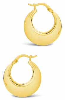 Sterling Forever Mina Hoop Earrings