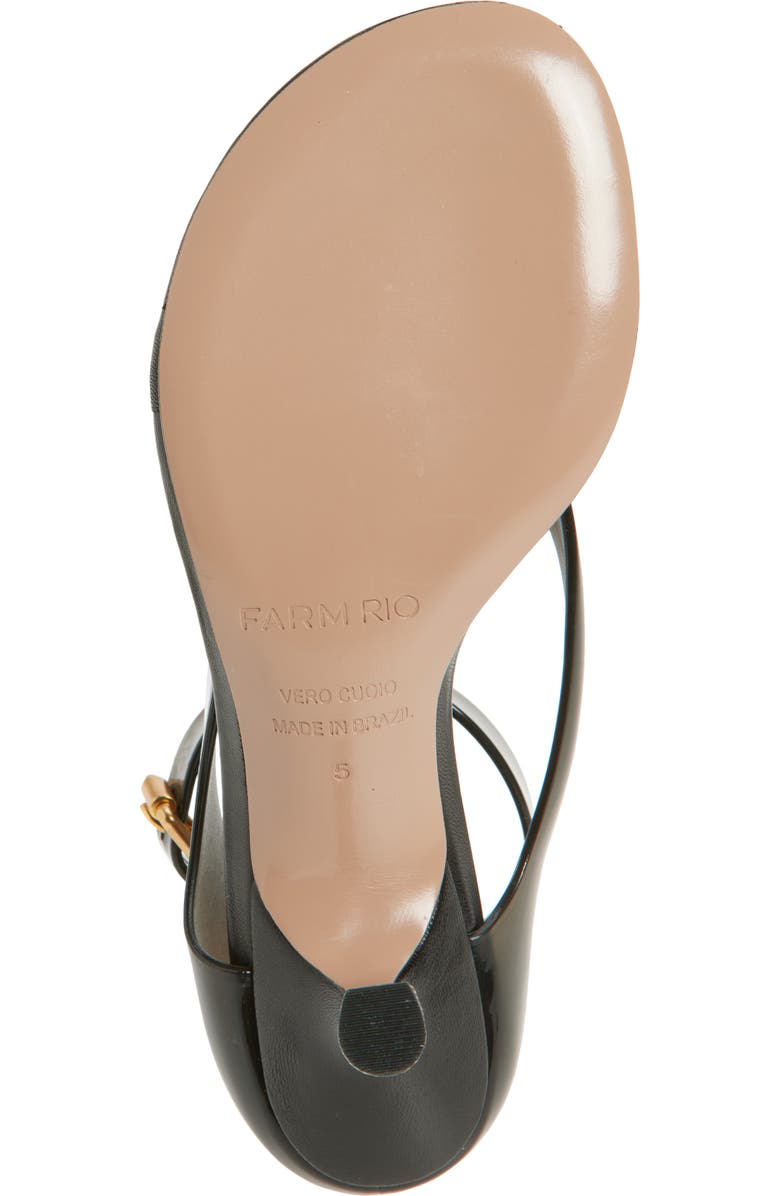 FARM Rio Jelly Ankle Strap Sandal, Alternate, color, Black