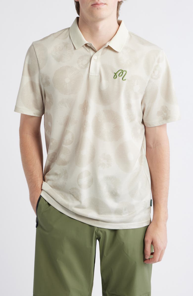 Malbon Golf Fairway Foraging Polo, Main, color, Ivory