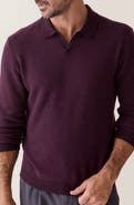 Marine Layer Liam Johnny Collar Polo Sweater