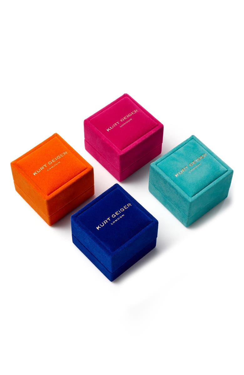 Kurt Geiger London Eagle Head Cocktail Ring, Alternate, color, Orange