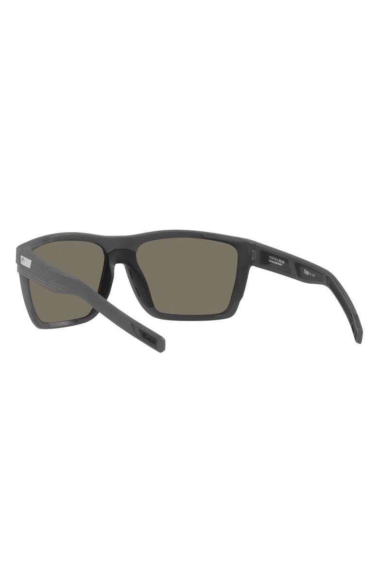 Costa Del Mar Pargo 61mm Mirrored Polarized Square Sunglasses, Alternate, color, Dark Grey